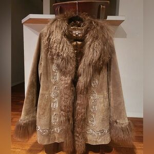 Genuine Leather Penny Lane Style Coat